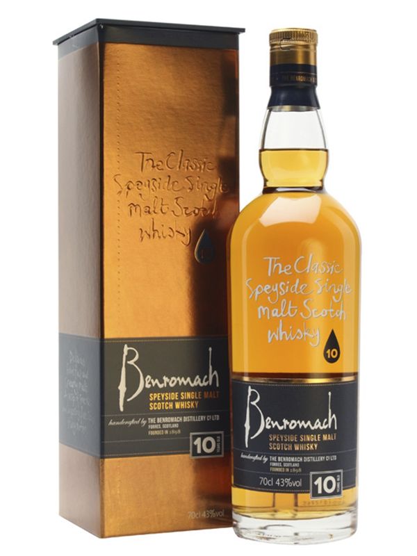 Віскі Benromach 10 YO 43% в тубусі