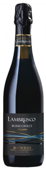 Вино ігристе Botticello Lambrusco dell'Emilia Red Sweet червоне солодке 8%