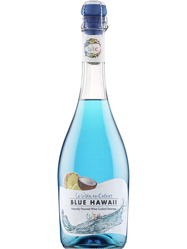 Вино ігристе La Vida en Colores Blue Hawaii блакитне напівсолодке 5%