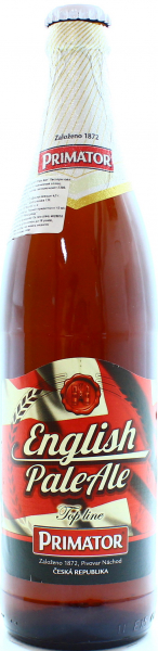 Упаковка пива Primator English Pale Ale темне фильтрованное 5%