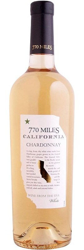Вино Chardonnay 770 Miles біле сухе 12.5%