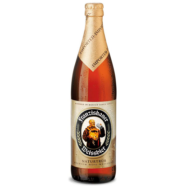 Упаковка пива Franziskaner Weissbier світле нефильтрованное 5.1%