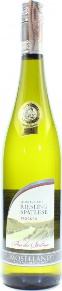 Вино Moselland Riesling Spatlese Тrocken біле сухе 8.5%