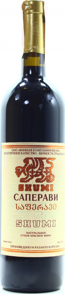 Вино Shumi Сапераві червоне сухе 10.5-12.5%