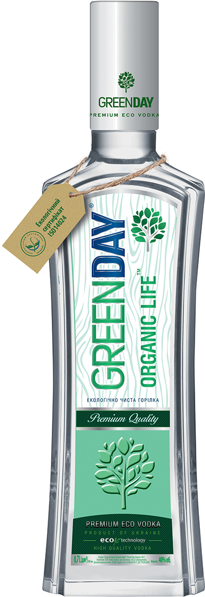 Горілка Green Day Organic Life 40%