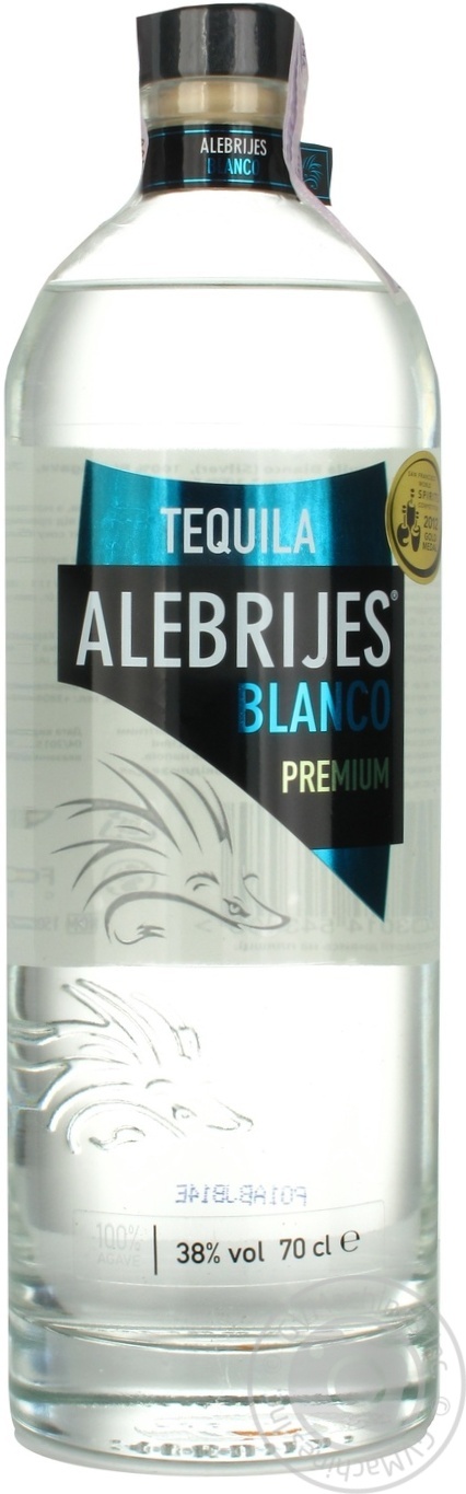Текіла Alebrijes Blanco 100% Agave 38%