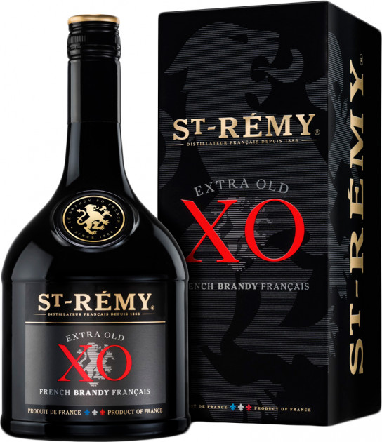 Бренді St-Remy Authentic XO не менш ніж 6 років витримки 40% в подарунковій упаковці