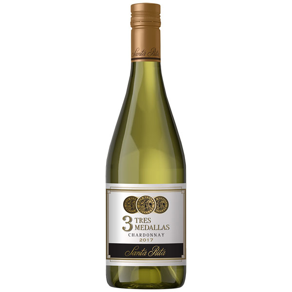 Вино Santa Rita Tres Medallas Chardonnay біле сухе 13.5%