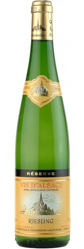 Вино Riesling Reserve Hunawihr біле напівсухе