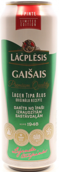 Упаковка пива Lacplesis Gaisais світле фильтрованное 5%