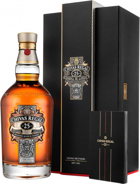 Віскі Chivas Regal 25 років витримки 40% в подарунковій упаковці
