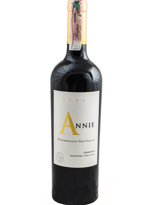 Вино Carmenere Reserva Annie червоне сухе 13.5%
