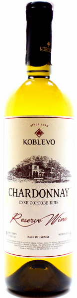 Вино Chardonnay Reserve Koblevo біле сухе