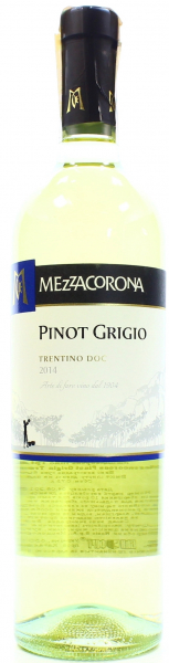 Вино Pinot Grigio Mezzacorona біле сухе 12.5%