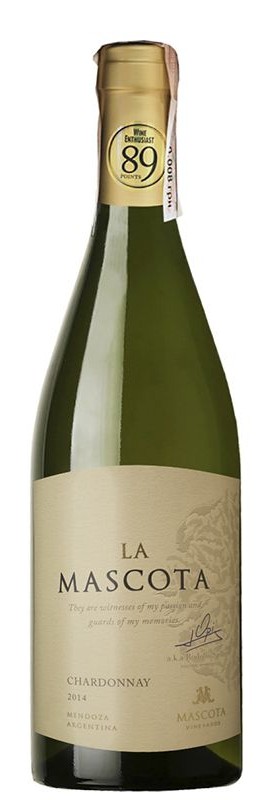 Вино Chardonnay La Mascota Santa Ana біле сухе 13.5%
