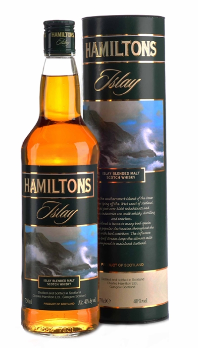 Віскі Hamiltons Islay Single Malt у тубусі 40%