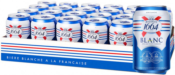 Упаковка пива Kronenbourg 1664 Blanc 4.8%