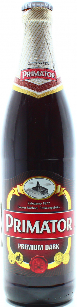 Упаковка пива Primator Premium Dark темне фильтрованное 4.8%