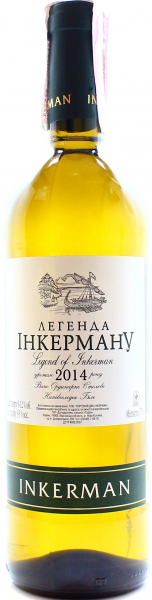 Вино Inkerman Легенда Інкермана напівсолодке біле 9-12%