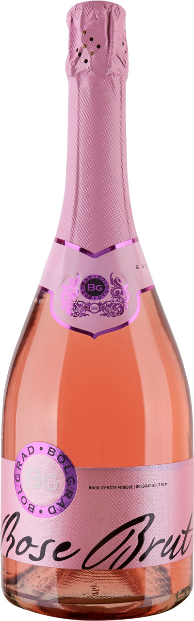 Вино ігристе Bolgrad Rose рожеве брют 10-13.5%