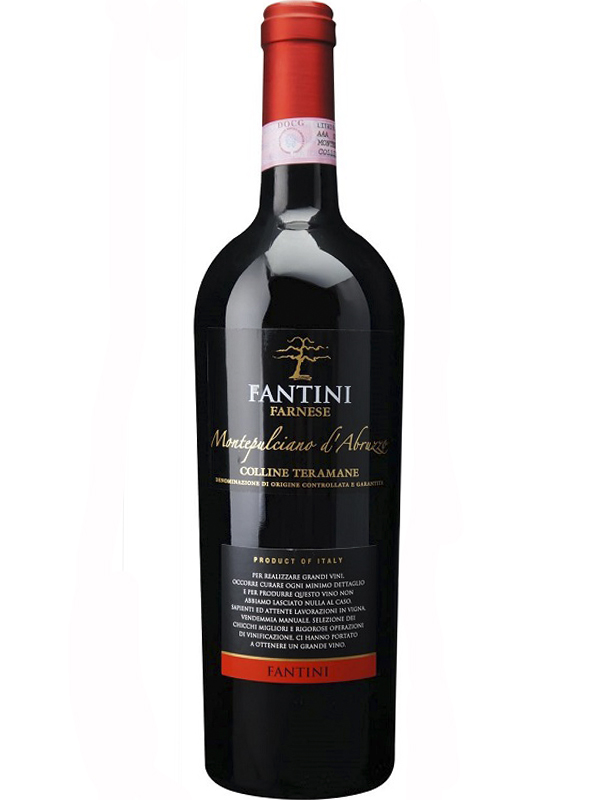 Вино Montepulciano D'abruzzo Colline Teramane Farnese Fantini червоне сухе 13.5%