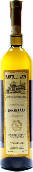 Вино Kartuli Vazi Цинандалі біле сухе 12%