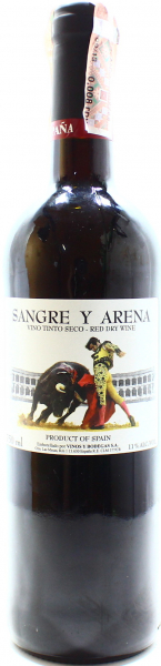 Вино Sangre y Arena Tinto secco червоне сухе 11%