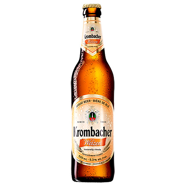 Пиво Krombacher Wheat світле нефильтрованное 5.3%
