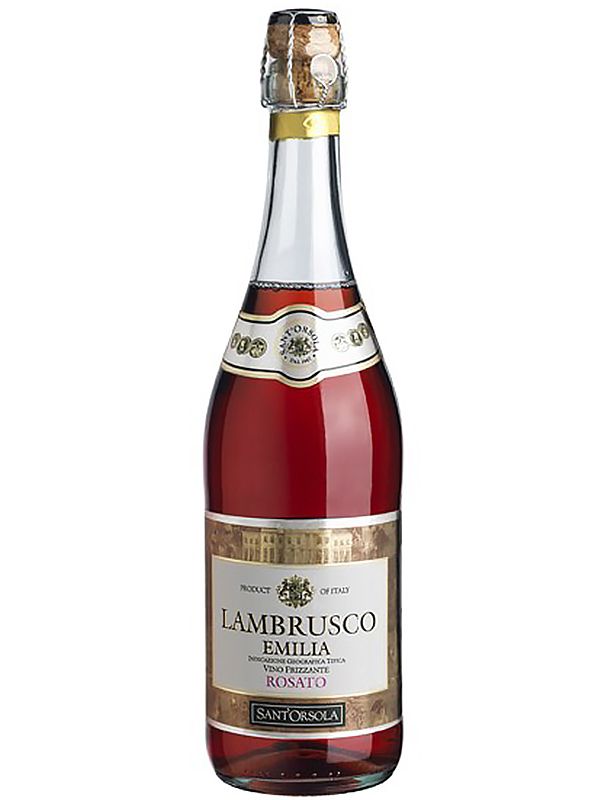 Вино ігристе Sant'Orsola Lambrusco Emilia Rose рожеве напівсолодке 8%