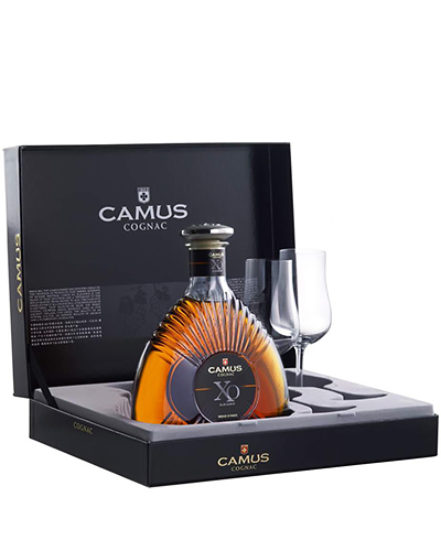 Коньяк Camus XO Elegance від 30 років витримки 40% з 2-ма келихами
