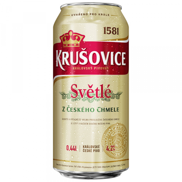 Пиво Krusovice Svetle світле ж/б