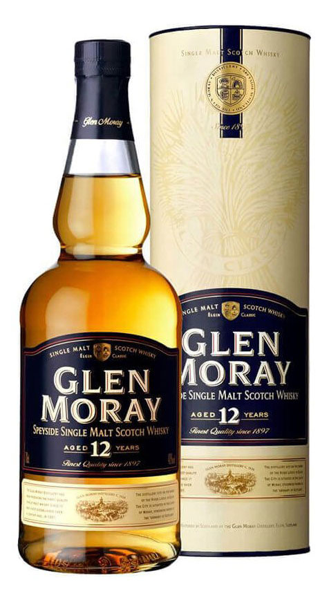 Віскі Glen Moray Single Malt 12 років витримки