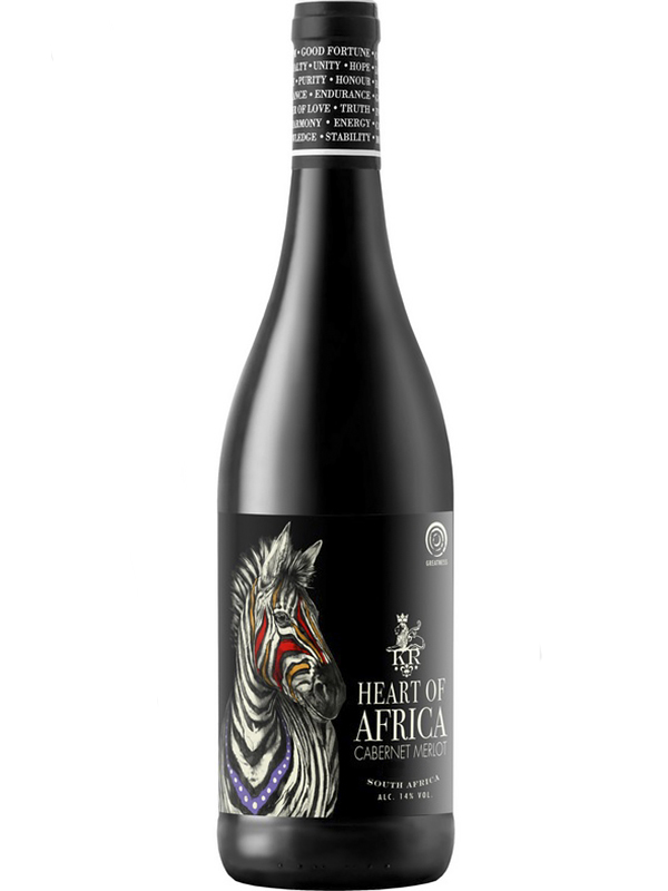 Вино Cabernet Sauvignon — Merlot Heart of Africa The Grinder червоне сухе 14%