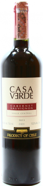 Вино Casa Verde Cabernet Sauvignon червоне сухе 13%
