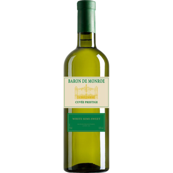 Вино Baron de Monroe біле напівсолодке 11%