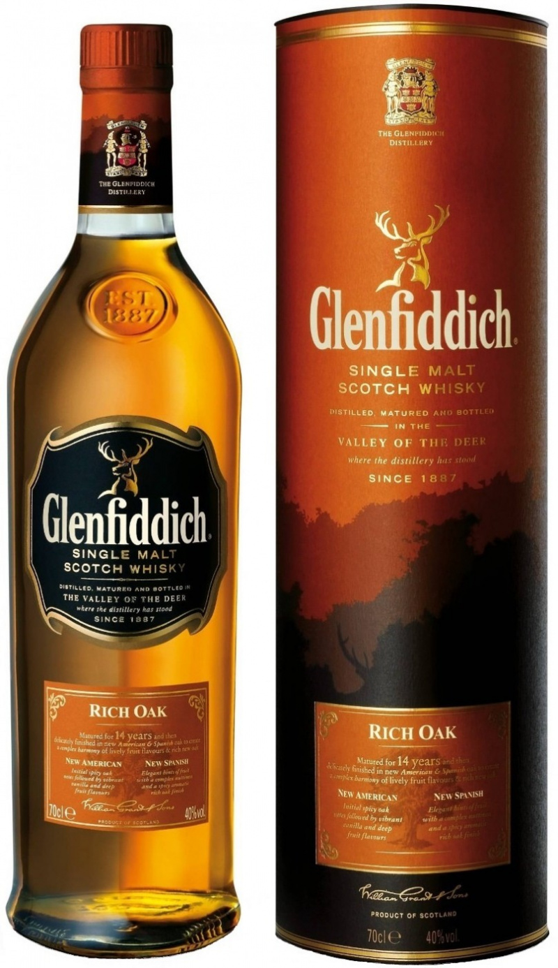 Віскі Glenfiddich Rich Oak 14 років витримки 40%