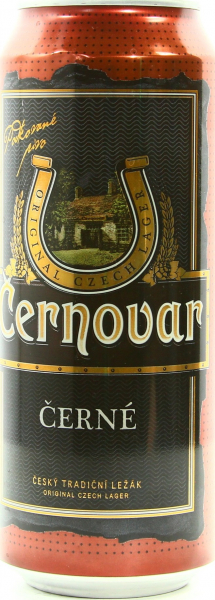 Упаковка пива Cernovar Cerne темне фильтрованное 4.5%