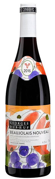 Вино Beaujolais Nouveau 2016 Georges Duboeuf червоне сухе 12%