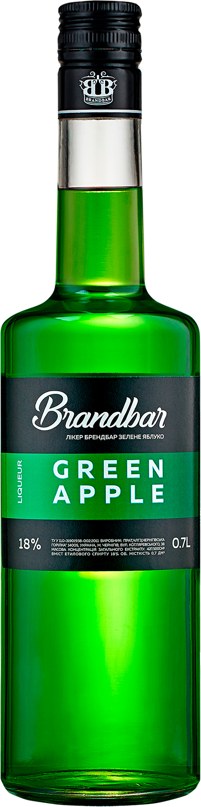 Лікер Brandbar Green Apple 18%