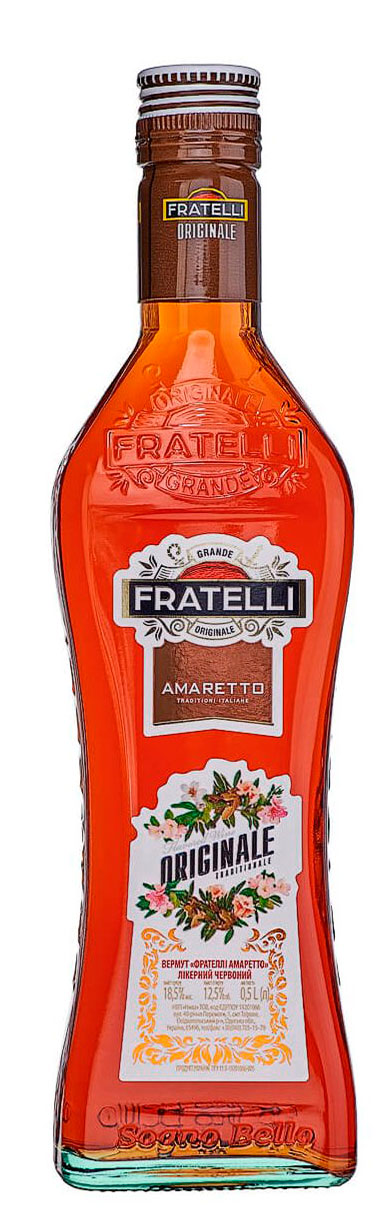 Вермут Fratelli Амаретто лікерний червоний