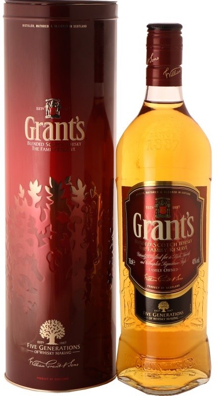 Віскі Grant's Family Reserve у тубусі 40%