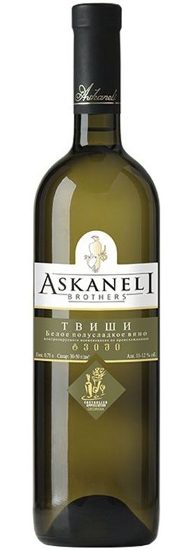 Вино Tvishi Askaneli Brothers біле напівсолодке 12%