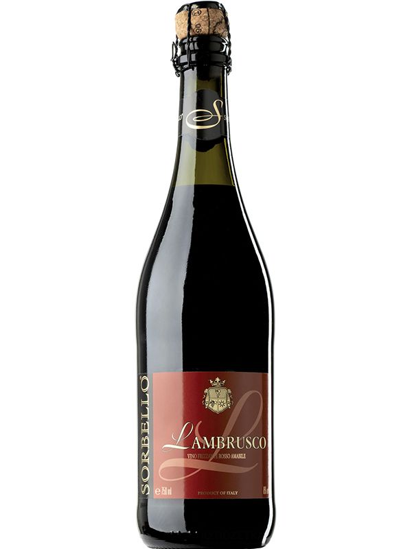 Вино ігристе Sorbello Lambrusco Rosso червоне напівсолодке 8%