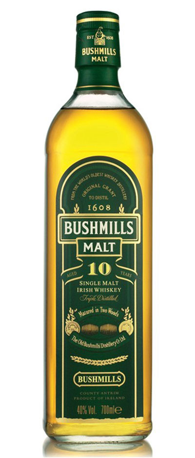 Віскі Bushmills Single Malt 10 років витримки 40%