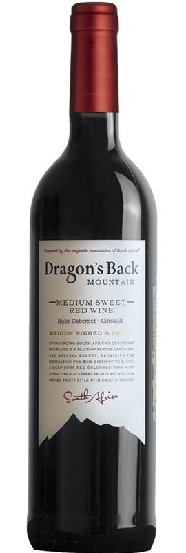 Вино Medium Sweet Dragon's Back червоне напівсолодке
