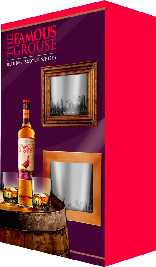 Віскі The Famous Grouse 40% + 2 келихи
