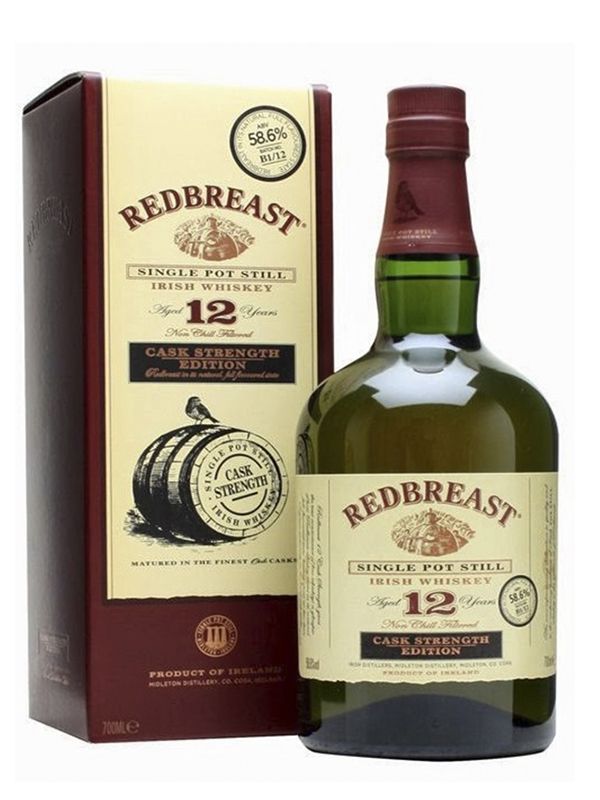 Віскі Redbreast Cask Strength 12 років витримки у подарунковій упаковці 59.9%