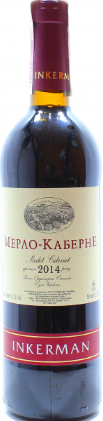 Вино Inkerman Мерло-Каберне сухе червоне 10-12%