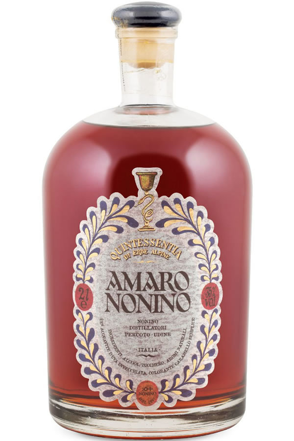 Лікер Nonino Amaro Quintessentia в дерев'яній коробці з піпеткою для наливання 35%