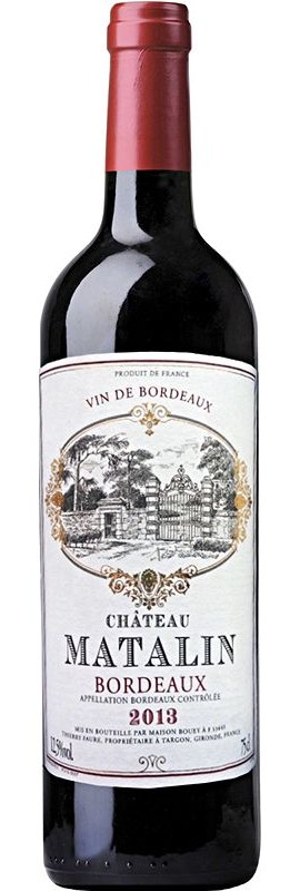 Вино Bordeaux Chateau Matalin червоне сухе